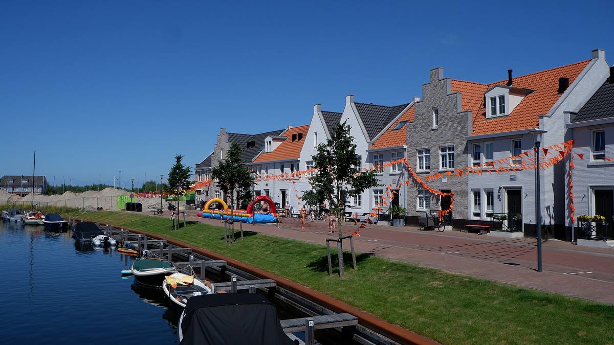 Het Waterfront-project in de haven van Harderwijk (2021)